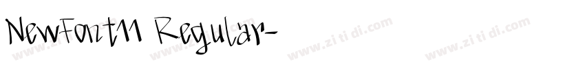 NewFont11 Regular字体转换